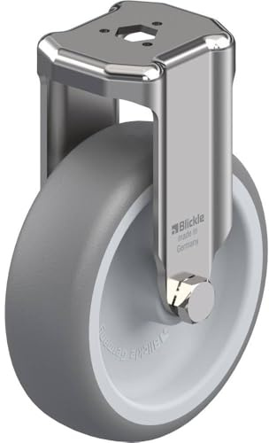 Blickle BKRXA-TPA 101G Rueda fija, diámetro de rueda de 10 cm, capacidad de carga de 109 kg.