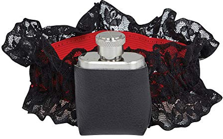 Bristol Novelty BA608 Strumpfband mit Flachmann