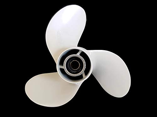 Bootsmotor neu Aluminium Propeller Baugruppe 683-45943-00-EL Kompatibel mit Yamaha Parsun Makara Außenbord 3X9 1/4X10 1/2 Right, Passend für 9.9, 15, 20 HP 2/4-Takt Motor