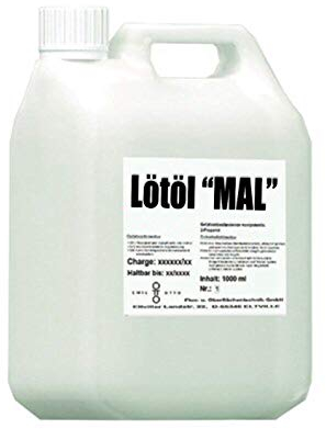 Flussmittel/Lötöl MAL 1.000 g (Konventionelles Weichlöten von Edelstahl, auch für nicht polierte Edelstähle)