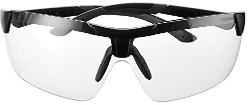 PROTEAR Schießbrille mit Anti-Beschlag und kratzbeständigen klar Linse, Schutzbrille mit Seitenschutz, Verstellbar und rutschfesten Bügel, UV-Schutz, Sportbrille für Radler