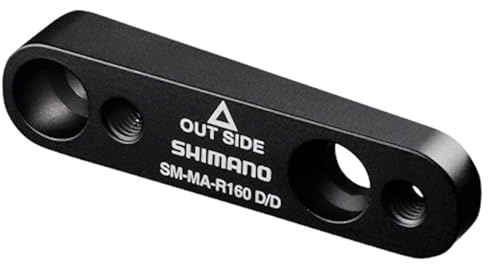 SHIMANO Mount Adapter for Road DISC Brake Mount, SM-MA-R160D/D, Fixing Bolt X 1, Fixing B 2 Bolt X 1, SNAP Retainer X 1, Washer X 2 - ISMMAR160DDB