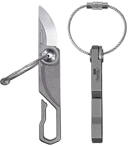KeyUnity Titan Mini Klappmesser, Flipper-Taschenmesser, kleines EDC-Allzweckmesser für Outdoor-Jagd, Camping, Angeln den täglichen Gebrauch (KK00)
