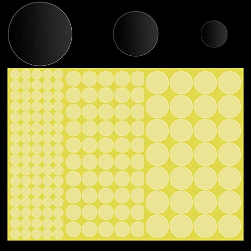 2160Pcs Klare Siegel Etiketten, 15mm 25mm 35mm Runde Aufkleber für Verkauf Verpackung, Transparente Umschlag Aufkleber