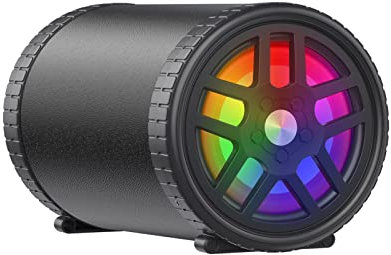 Generic 12V24V bilhem subwoofer, 5 tums hjul runda modifierad bil subwoofer, lämplig för modeller, bilar, motorcyklar, hem