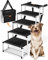 PFOTENKÖNIG Escalera para perros para coche [hasta 70 kg] – ultraligera Premium rampa plegable – Ayuda de entrada para perro coche muy estable y compacto – Escalera para perros plegable 55 – 85 cm –