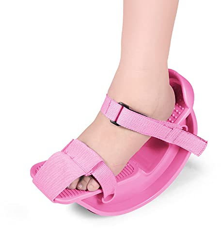 LTLCLZ Fußdehner Rocker Ankle Stretch Board Für Achillessehnenentzündung Muskel Wadendehnung Yoga Fitness Sport Massage Auxiliaryboard,Rosa