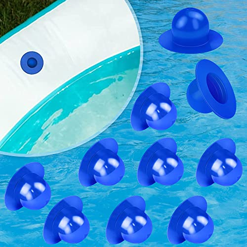 RMENOOR 10 Stück Pool Stopfen Schwimmbad Dichtstopfen Poolstopfen Boden Blau Blindstopfen Pool Siebloch Stopfen Verschlussstopfen aus Kunststoff Schwimmbad Filterpumpe Ersatzteile für Poolzubehör