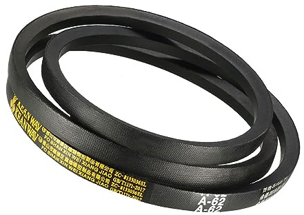 Kozelo A-62 Drive V-Belt - [62-inch Inside Circumference] A-Section Rubber Drive Belt Wrapped for Transmission Use