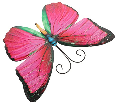 CAXUSD Iron Butterfly Wall Hanging Decor Artistic Pendant for Home Garden Elegant Butterfly Decorations for Wall Unique Wall Art for Indoor Outdoor Use
