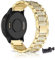 LXURY Bracelet de rechange en métal bling-bling compatible avec Garmin Venu 2S/Venu 3S, 18 mm - Diamant brillant - Doré