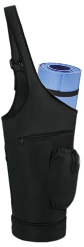Yogatasche für Matte, Nylon, bequem, Aufbewahrungstasche mit Reißverschluss, große Kapazität, Matten-Tasche für Fitnessstudio, Yoga-Kurs, Kurzreisen, Reisen