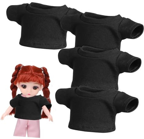 ibasenice 4stücke Puppen Tshirt Kurzärmlig Kleidung Für Stofftiere Bären-t-Shirt Plüschpuppe Outfit Bären-plüschkleidung Zubehör Für Kuscheltiere