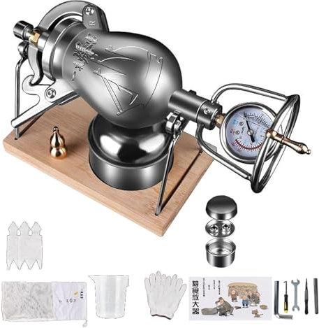 YTBHSHXZ Mini máquina de palomitas de maíz de acero inoxidable, palomitas de maíz de aire caliente, máquina de palomitas de maíz china con válvula de doble presión, mini máquina de palomitas de maíz r