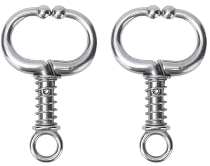 Rinder Nasenringe Edelstahl Bull Nose Ring Kuh Vieh Nasen Zange Nasenringe Kuh mit Feder Tiere Ausrüstung Zubehör für die Landwirtschaft (Klein*2)
