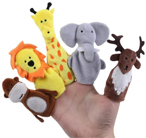 Puppen - Kinder, Waldtierpuppen | Tierpuppen für Kinder zum Zählen der Geschichte und des Spiels, Puppentheater aus Plüsch