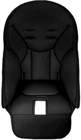 Baby Hochstuhl Kissenbezug, Baby Hochstuhl Bezug, Baby Esszimmerstuhl Sitzkissen, PU-Leder Hochstuhl Sitzauflage, Universeller Ersatzbezug Für Peg-Perego,Siesta Zero3,Baoneo,Kosmic Jané (Black)
