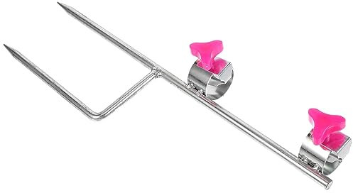 TOYANDONA Pince de Fixation pour Parasol de Plage en Fer Argenté, Ancrage