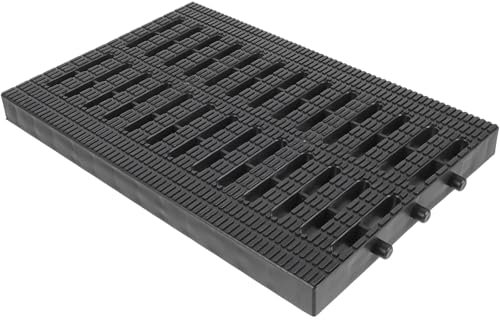 Garden Drainage, 4PCS Rain Gutter Trench Cover Filter Water Rectangular Sewer Plate Plastic Driveway Drain and Grates for Drain Hoppers