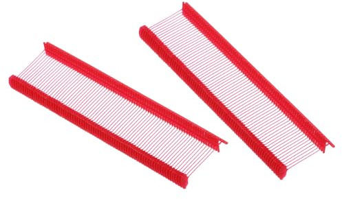 Soulnioi 1000 Red Tagging Barbs 27mm | Plastic Fasteners for Clothing Tag Guns – Standard Paddle Pins for Garment Labelling & Price Tags (1.06)