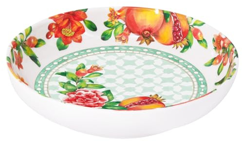 Les Jardins de la Comtesse – Plato hondo ideal en plato de sopa o pasta – melamina pura – Sevilla – Ø 20 cm – Colección de vajilla cuasi-irrompible MelARTmine