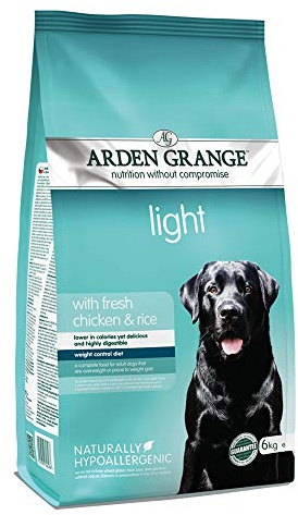 Arden Grange Adult Dry Dog Food Light with Fresh Chicken and Rice, 6 kg