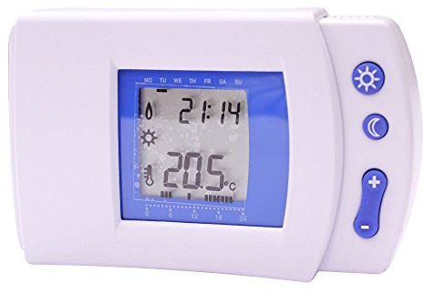 Eurobric 2000 Termostato programable para regular la calefacción de tu hogar - Pantalla digital ligera y de fácil instalación - 230 Voltios - Modelo HP-510