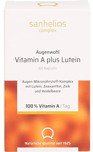 SANHELIOS Augenwohl Vitamin A plus Lutein Kapseln