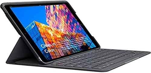 Logitech SLIM FOLIO iPad Air (3. Generation) Tastatur-Case mit integrierter kabelloser Tastatur (Modell: A2152, A2123, A2153, A2154), Spanisches QWERTY-Layout - Graphit