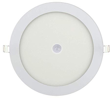 24w LED Slim Panel mit Bewegungsmelder Einbauleuchte Panelleuchte Deckenlampe Deckenleuchte Rund Ø 240mm Kaltweiß