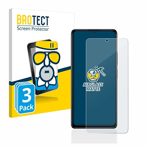 BROTECT Lámina Cristales para Xiaomi Redmi Note 10 Pro | 3 Unidades Mate Protección Pantalla Made in Germany Móviles Anti-Reflejos Dureza 9H Anti-Arañazos
