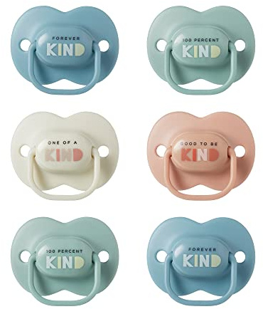 Tommee Tippee Ciucci Anytime, 6-18 Mesi, Confezione da 6, Design Simmetrico Ortodontico, in Silicone Privo di BPA