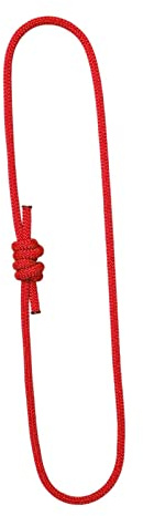 Ronyme Cordón Multiusos de 6 mm Prusik con Nudo para Cuerda, Resistente al Desgaste, para Escalar, Rojo