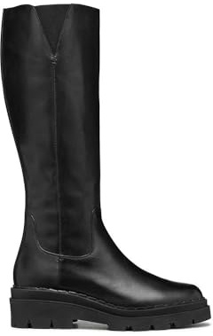 Geox Mujer D Felleny D Fashion Boot, Negro, 37 EU