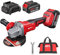 Cordless Grinder - MPT 21V Cordless Angle Grinder with 4.0Ah Li-Ion Battery & Charger, 4-1/2 Inch Blade, Powerful Brushless Motor, Battery Grinder Tool for Metal Wood with Auxiliary Handle