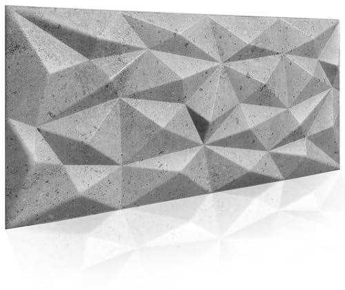 3D Paneele Polystyrol XPS Styropor – Moderne Wandverkleidung & Deckenpaneele – Wandpaneelen Leicht Flexibel 100 cm x 50cm / ‎‎4m² - 8 Stück (Grau 107 03)