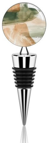 Green Brown Beige Bottle Stopper Beverage Bottle Sealer Reusable Wine Stopper Personalised Champagne Stopper Unique Wine Bottle Corks Keep Fresh Suitable for Standard