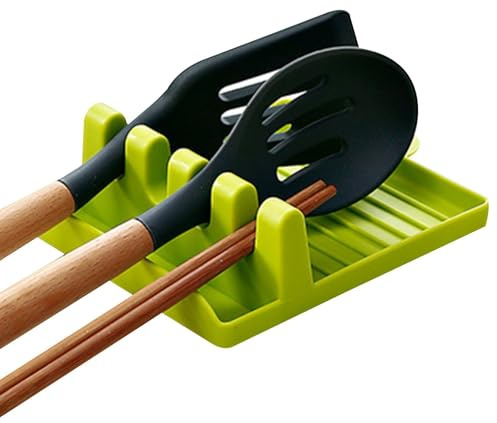 Porta spatola per piano cottura | Riposo utensili resistente al calore, poggia-cucchiaio, portacucchiaio per fornelli, portautensili da cucina per la cottura, porta utensili da bar