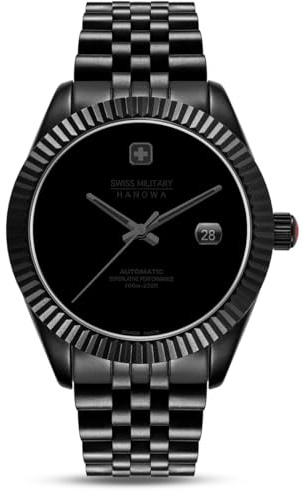 Swiss Military Hanowa SMWGL0005530 Herren Automatikuhr Dark Night All Black Saphirglas