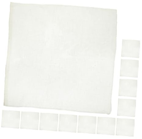 Alipis Paño Filtrante de Algodón Reutilizable, 12 Piezas, para Colar Leche de Frijol y Yogur, Resistente al Calor, Uso en Cocina y Vaporera