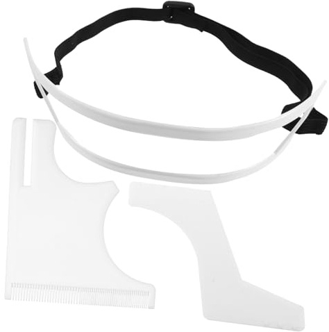 Ipetboom 1 Set Di Pettini Per Lo Styling Dei Strumento Per Barba Scollatura Per Modellare L'Attaccatura Dei In Plastica Colore Casuale