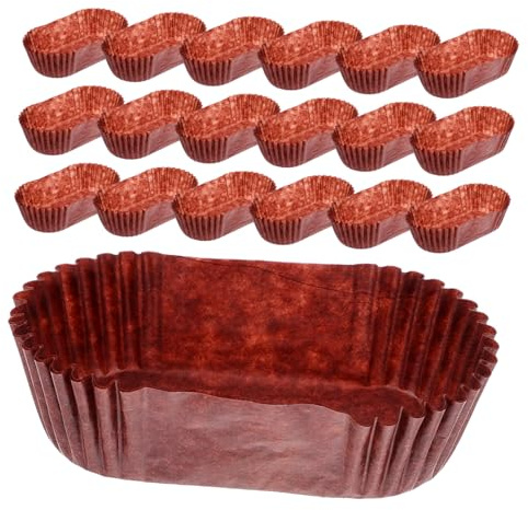 Gatuida Moldes Ovalados de Papel para Hornear Pan 9 Cm, 1000 Unidades, Forro Desechable para Muffins y Mini Pasteles, Aptos para Repostería Casera y Eventos, Papel Alimentario Seguro,