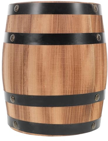 HOMOCONO Soporte para Cubiertos de Madera Carbonizada, Organizador Multifuncional de Escritorio, Porta Utensilios Vintage Compacto de 20 Cm para Cocina, Oficina, Restaurante y Camping