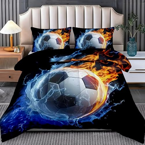 KAIDAARTLH Bedding Bettdecke, 3D Druck Mikrofaser 4 Jahreszeiten Bettdecke, Warme Ganzjahresdecke Bettdecken, ohne Bezug Waschbar Schlafdecke mit 2 Kissenbezug 80x80cm (I, 135x200)