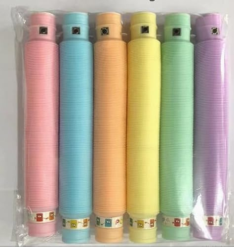 Pop Tube LED Couleur,Jouets Sensoriels de Tuyau Extensible Multicolore 12 pièces