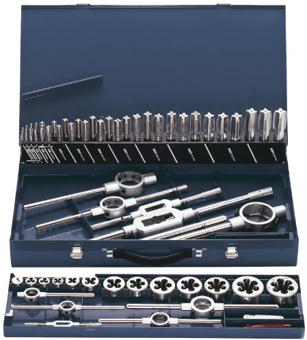 Exact 10724 - Juego de machos y terrajas (tamaño: 2,50-21,00x56-110mm, pack de 62)