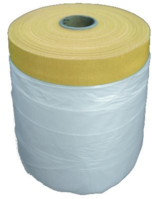20 Rollen bauFIT Krepp-Masker je 140 cm x 33 m Abklebeband PLUS Abdeckfolie Feinkrepp Folienklebeband Krepp Klebeband Malerkrepp Abdeckband Malerfolie 1400 mm