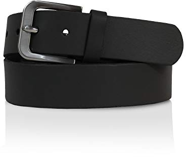 Glamexx24 Beidseitig Ledergürtel Herren Schwarz, 40MM Breit, Kürzbar, Herrengürtel Leder Schwarz, Gürtel Leder für Hosen und Jeans, Geschenke Für Herren Made in Germany
