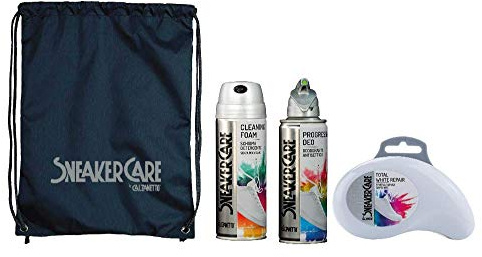 Sneaker Care, Bag 2, Kit per la manutenzione e La pulizia Delle Scarpe da ginnastica, Contiene 3 Prodotti per la pulizia e La manutenzione Delle Tue Scarpe