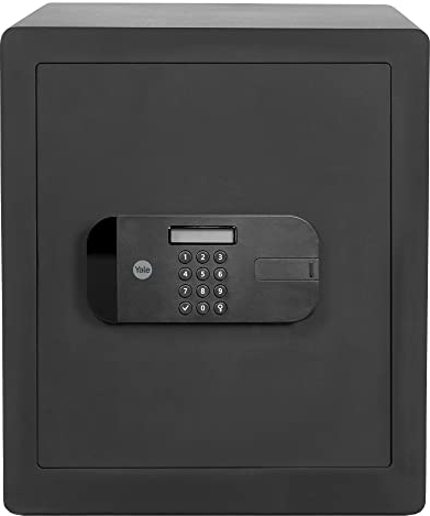 Yale YSEB/400/EB1 Coffre-Fort de Sécurité à Serrure Electronique 100 000 Combinaisons, A Poser et sceller | Format 40 x 35 x 34 cm (38,5L), Noir